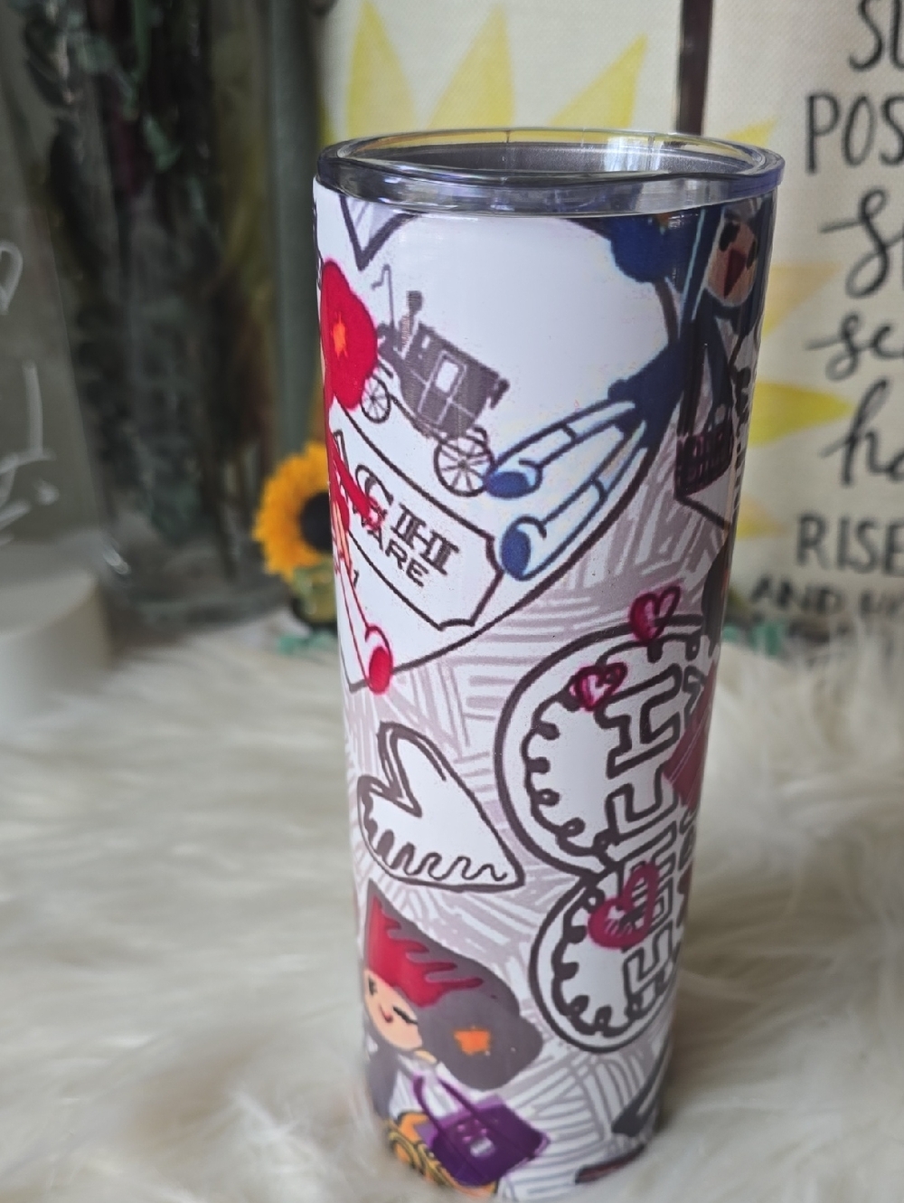 Cute Travel Tumbler Off BRAND NWT - Picture 5 of 8